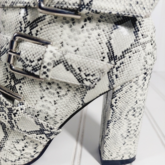 NEW Boutique Pointed Toe Leopard-print Zipper Buckle High Heel Soft Boots C378 - Picture 10 of 16